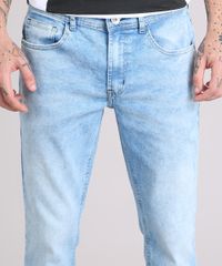 Calca-Jeans-Masculina-Skinny-Cropped-com-Barra-Desfeita-Azul-Claro-9185791-Azul_Claro_4