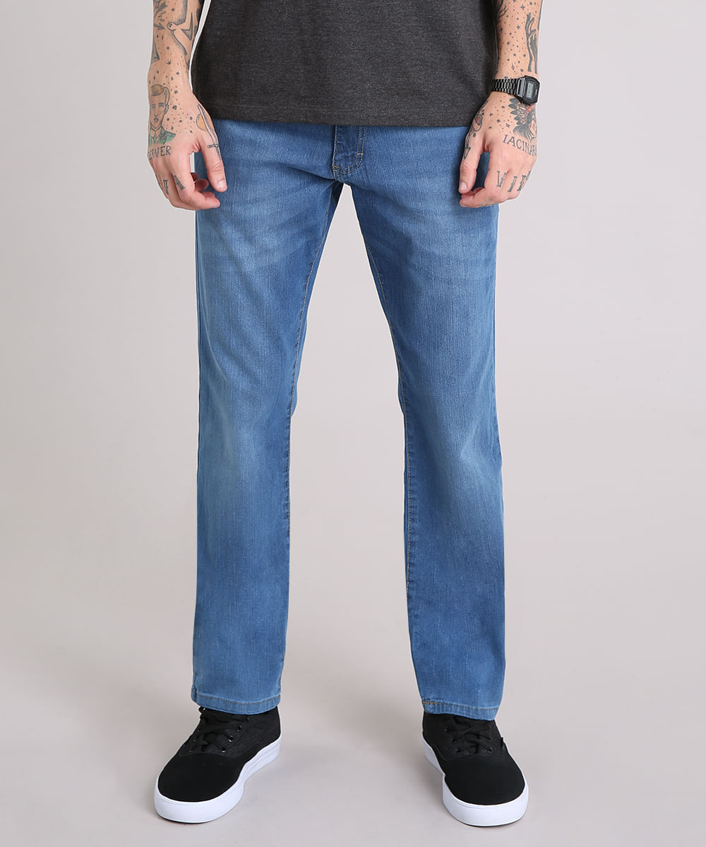 calça jeans masculina reta