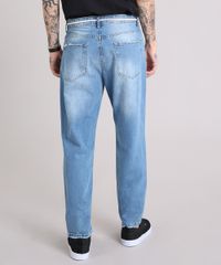 Calca-Jeans-Masculina-Baggy-com-Cordao-Azul-Claro-9166440-Azul_Claro_2