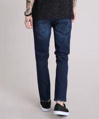 Calca-Jeans-Masculina-Skinny-Cropped-com-Puidos-na-Barra-Azul-Escuro-9185790-Azul_Escuro_2
