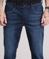 Calca-Jeans-Masculina-Skinny-Cropped-com-Puidos-na-Barra-Azul-Escuro-9185790-Azul_Escuro_4
