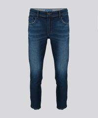 Calca-Jeans-Masculina-Skinny-Cropped-com-Puidos-na-Barra-Azul-Escuro-9185790-Azul_Escuro_5