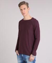 Sueter-Masculino-em-Trico-Manga-Longa-Gola-Redonda-Vinho-8855187-Vinho_1
