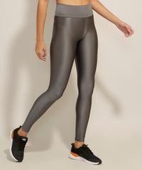 Calça Legging Feminina Texturizada Chumbo Ace Frente