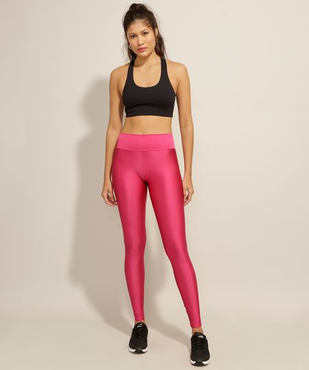 Calça Legging Feminina Texturizada Pink Ace