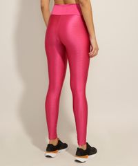 Calça Legging Feminina Texturizada Pink Ace Costas