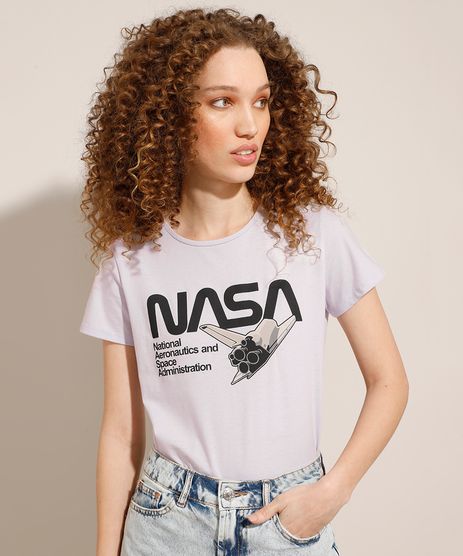 camiseta nasa feminina c&a