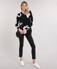 Calca-Feminina-Skinny-Estampada-de-Poa-Preta-9222211-Preto_3