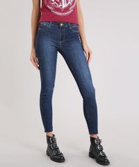 Calca-Feminina-Super-Skinny-Sawary-Push-Up-com-Barra-Desfiada-Azul-Escuro-9195863-Azul_Escuro_1