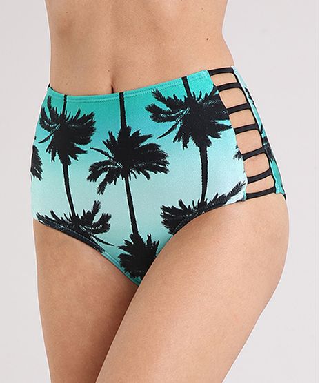 Biquini-Calcinha-Hot-Pant-Estampado-de-Coqueiro-com-Tiras-com-Protecao-UV50--Verde-Agua-9219977-Verde_Agua_1