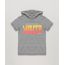 Camiseta-Infantil--Golden-Hour-Surfer--com-Capuz-e-Manga-Curta-em-Algodao---Sustentavel-Cinza-Mescla-9227616-Cinza_Mescla_1