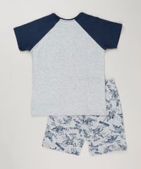 Pijama-Infantil--Liga-da-Justica--Manga-Curta-Cinza-Mescla-9133128-Cinza_Mescla_2