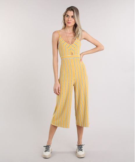 Macacao-Feminino-Pantacourt-Listrado-com-Recorte-Alca-Fina-Amarelo-9242944-Amarelo_1