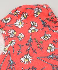 Blusa-Infantil-Estampada-Floral-Manga-Curta-Decote-Redondo-em-Algodao---Sustentavel-Coral-9215950-Coral_3
