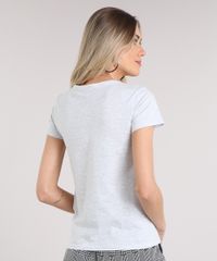 Blusa-Feminina--Weekend--com-Estampa-de-Flor-Manga-Curta-Decote-Redondo-Cinza-Mescla-Claro-9250289-Cinza_Mescla_Claro_2