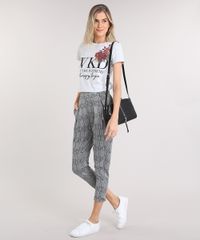 Blusa-Feminina--Weekend--com-Estampa-de-Flor-Manga-Curta-Decote-Redondo-Cinza-Mescla-Claro-9250289-Cinza_Mescla_Claro_3