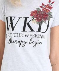 Blusa-Feminina--Weekend--com-Estampa-de-Flor-Manga-Curta-Decote-Redondo-Cinza-Mescla-Claro-9250289-Cinza_Mescla_Claro_4