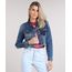 Jaqueta-Jeans-Feminina-Cropped-com-Bolso-Barra-Desfiada-Azul-Escuro-9217844-Azul_Escuro_1