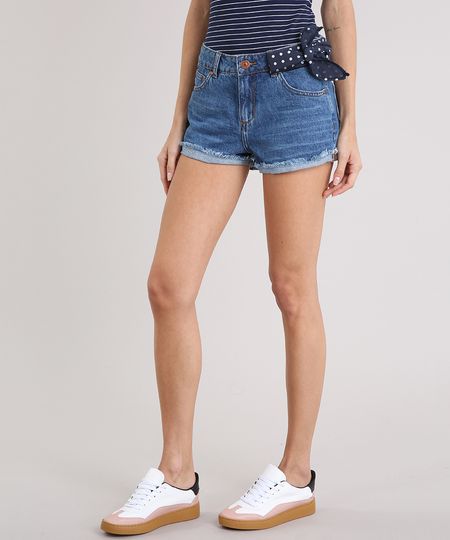 Short-Jeans-Feminino-Boy-com-Bandana-Estampada-de-Poa-Azul-Medio-9217864-Azul_Medio_1