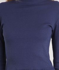 Blusa-Feminina-Gola-Alta-Basica-Canelada-Manga-Longa-Azul-Marinho-9164517-Azul_Marinho_4