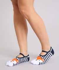 Meia-Feminina-Sapatilha-Listrada-com-Raposa-Branca-9219879-Branco_2