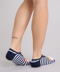 Meia-Feminina-Sapatilha-Listrada-com-Raposa-Branca-9219879-Branco_3