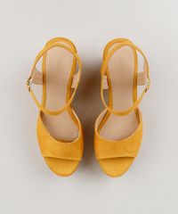Sandalia-Feminina-Plataforma-em-Suede-Amarelo-9217073-Amarelo_4