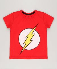 Camiseta-Infantil-The-Flash-Manga-Curta-Gola-Careca-em-Algodao---Sustentavel-Vermelha-9224669-Vermelho_1