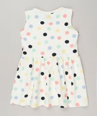 Vestido-Infantil-Estampado-de-Poa-Sem-Manga-Decote-Redondo-em-Algodao---Sustentavel-Off-White-9235604-Off_White_2