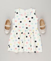Vestido-Infantil-Estampado-de-Poa-Sem-Manga-Decote-Redondo-em-Algodao---Sustentavel-Off-White-9235604-Off_White_3