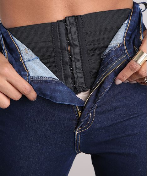 calça jeans feminina com cinta embutida