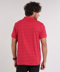 Polo-Masculina-Listrada-Manga-Curta-em-Algodao---Sustentavel-Vermelha-9209745-Vermelho_2