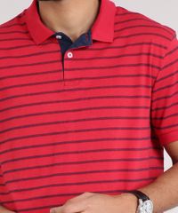 Polo-Masculina-Listrada-Manga-Curta-em-Algodao---Sustentavel-Vermelha-9209745-Vermelho_4