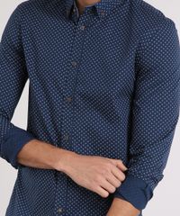 Camisa-Masculina-Slim-Estampada-Mini-Print-Manga-Longa-Azul-Marinho-9167870-Azul_Marinho_4