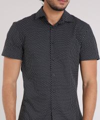 Camisa-Masculina-Slim-Estampada-Mini-Print-Manga-Curta-Preto-9050302-Preto_4