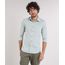 Camisa-Masculina-Slim-com-Bolso-Manga-Longa-Verde-Claro-9049896-Verde_Claro_1