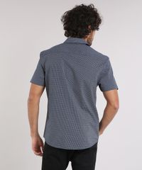 Camisa-Masculina-Comfort-Estampada-Mini-Print-com-Bolso-Manga-Curta-Azul-Marinho-9049898-Azul_Marinho_2