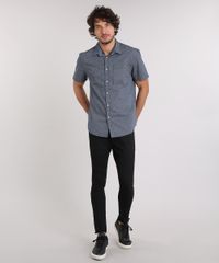 Camisa-Masculina-Comfort-Estampada-Mini-Print-com-Bolso-Manga-Curta-Azul-Marinho-9049898-Azul_Marinho_3