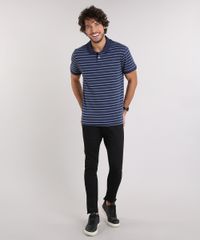 Polo-Masculina-Listrada-Manga-Curta-em-Algodao---Sustentavel-Azul-Marinho-9209745-Azul_Marinho_3