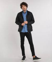 Camisa-Jeans-Masculina-Comfort-Estampada-Mini-Print-Manga-Longa-Azul-Medio-9049892-Azul_Medio_3