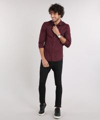 Camisa-Masculina-Slim-Manga-Longa-Vinho-7967961-Vinho_3