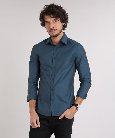 Camisa-Masculina-Slim-Manga-Longa-Azul-Petroleo-9089573-Azul_Petroleo_1 Camisa-Masculina-Slim-Manga-Longa-Azul-Petroleo-9089573-Azul_Petroleo_1