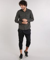 Camisa-Masculina-com-Bolsos-Manga-Longa-Verde-Militar-9219068-Verde_Militar_3