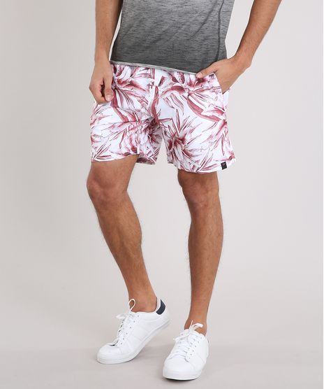 Short-Masculino-Estampado-de-Folhagem-Branco-9224192-Branco_1