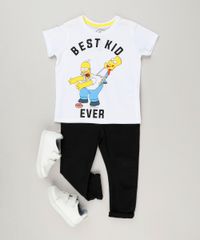 Camiseta-Infantil-Tal-Pai-Tal-Filho-Os-Simpsons-Manga-Curta-Gola-Careca-Off-White-9222871-Off_White_3