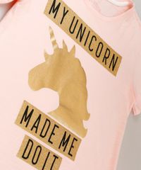 Blusa-Infantil-Unicornio-com-Glitter-e-Franjas-Manga-Curta-Decote-Redondo-em-Algodao---Sustentavel-Rose-9220296-Rose_3