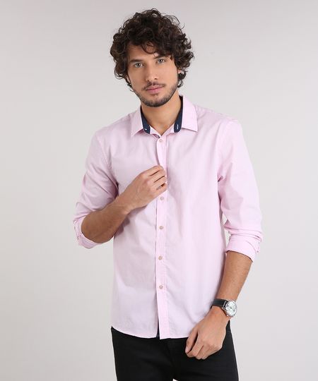 Camisa-Masculina-Comfort-Manga-Longa-Rosa-Claro-9049889-Rosa_Claro_1 Camisa-Masculina-Comfort-Manga-Longa-Rosa-Claro-9049889-Rosa_Claro_1