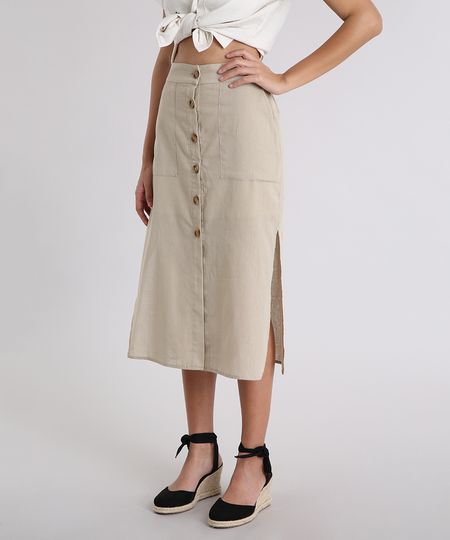 Saia-Midi-com-Botoes-e-Fendas-Kaki-9256338-Kaki_1 Saia-Midi-com-Botoes-e-Fendas-Kaki-9256338-Kaki_1