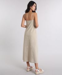 Vestido-Midi-com-Botoes-Alcas-Finas-Kaki-9256262-Kaki_3