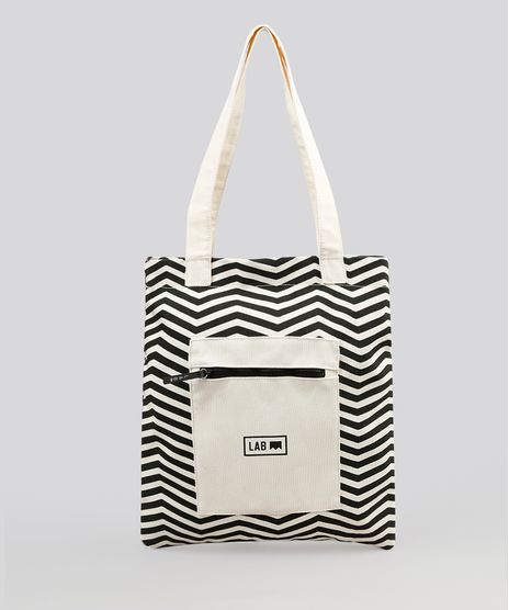 Bolsa-Shopper-LAB-Geometrica-em-Lona-Bege-Claro-9243465-Bege_Claro_1